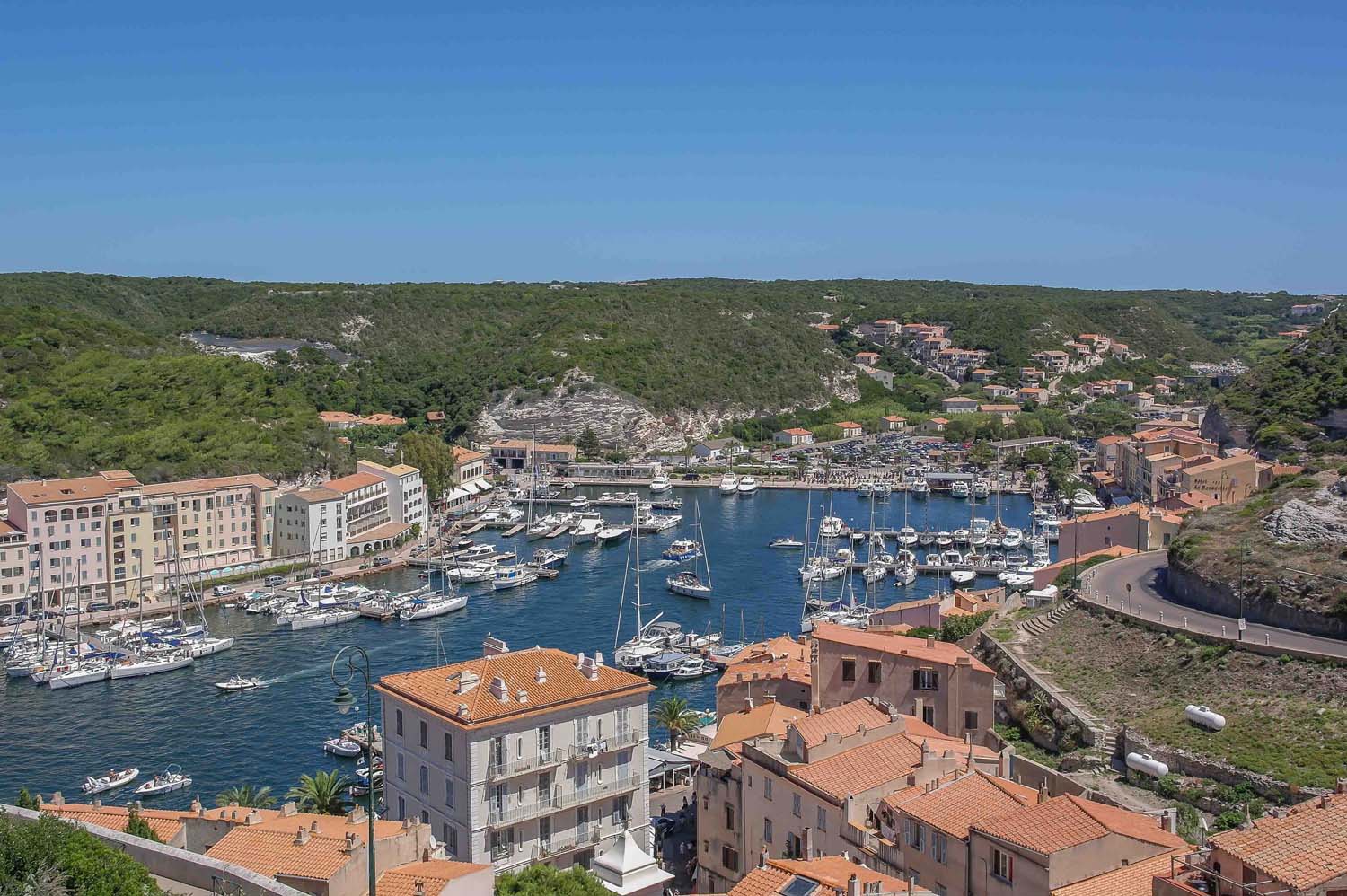 Bonifacio Stadt Blick von oben